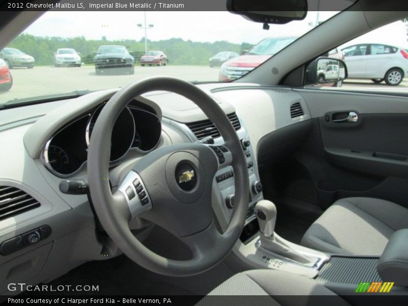 Imperial Blue Metallic / Titanium 2012 Chevrolet Malibu LS