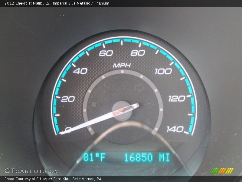 Imperial Blue Metallic / Titanium 2012 Chevrolet Malibu LS