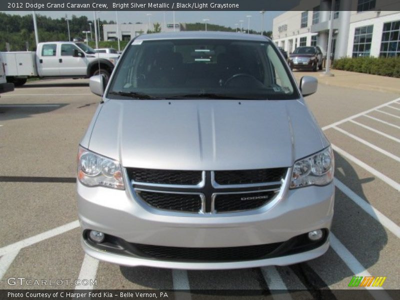 Bright Silver Metallic / Black/Light Graystone 2012 Dodge Grand Caravan Crew