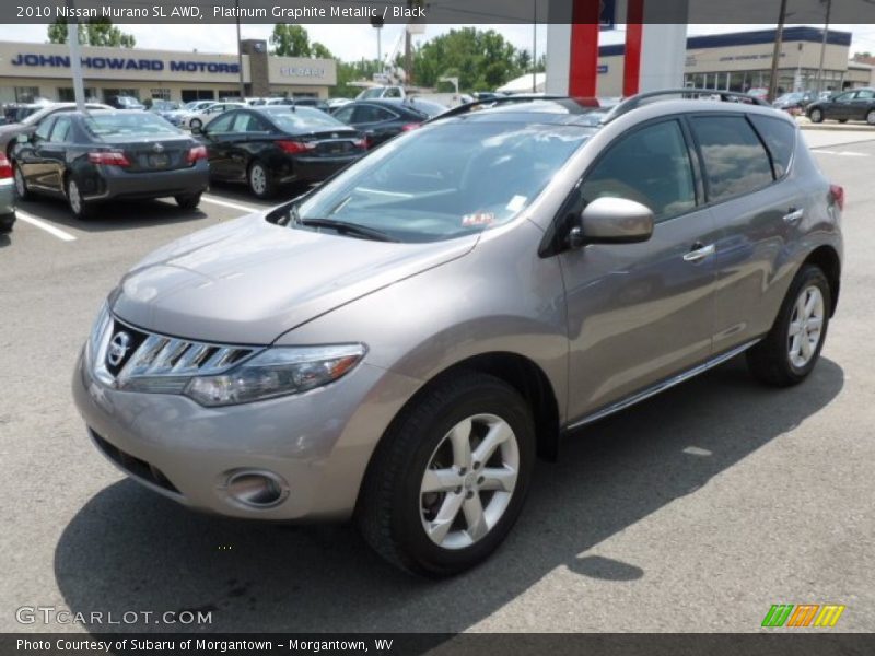 Platinum Graphite Metallic / Black 2010 Nissan Murano SL AWD