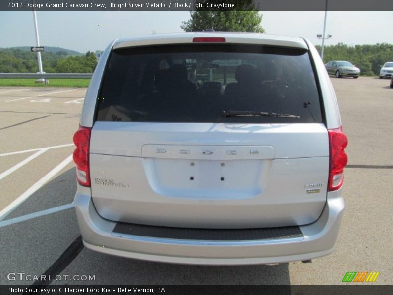 Bright Silver Metallic / Black/Light Graystone 2012 Dodge Grand Caravan Crew