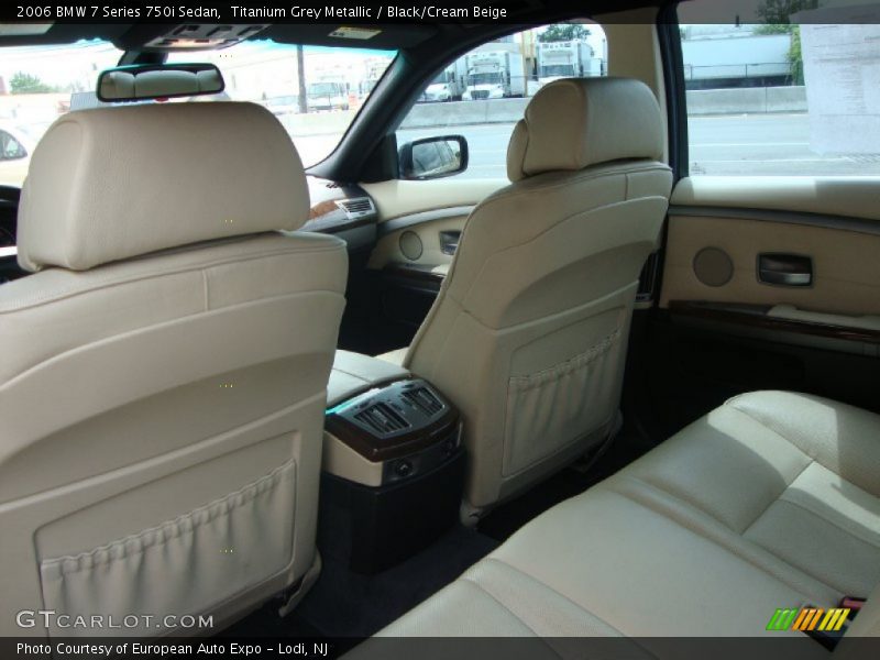 Titanium Grey Metallic / Black/Cream Beige 2006 BMW 7 Series 750i Sedan