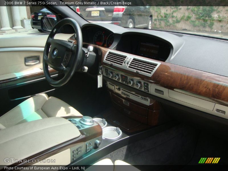 Titanium Grey Metallic / Black/Cream Beige 2006 BMW 7 Series 750i Sedan