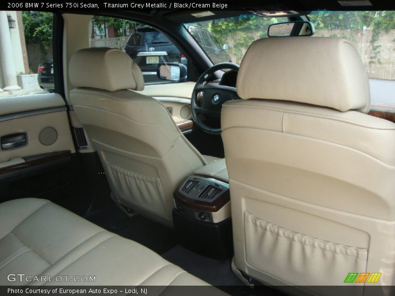 Titanium Grey Metallic / Black/Cream Beige 2006 BMW 7 Series 750i Sedan