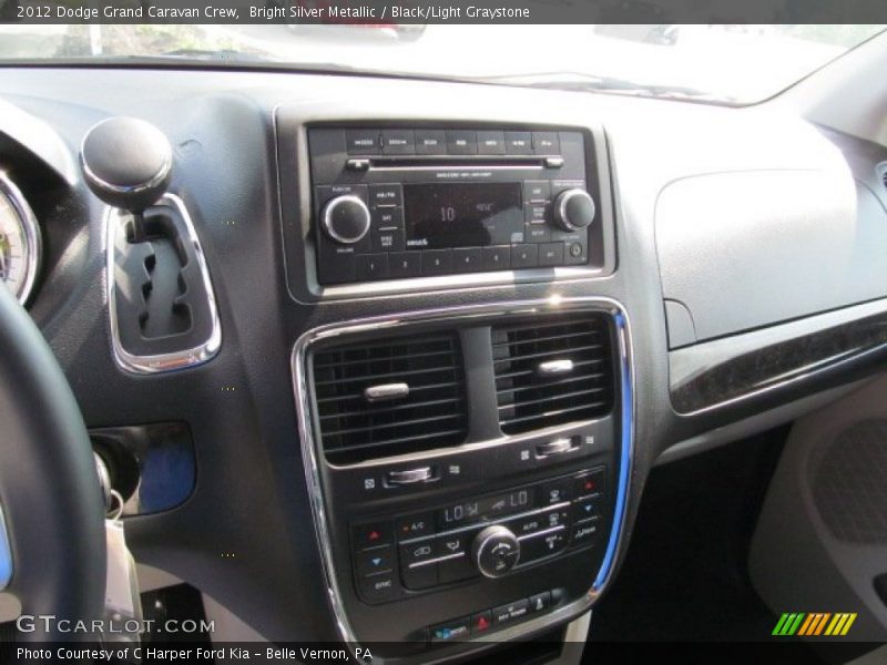 Bright Silver Metallic / Black/Light Graystone 2012 Dodge Grand Caravan Crew