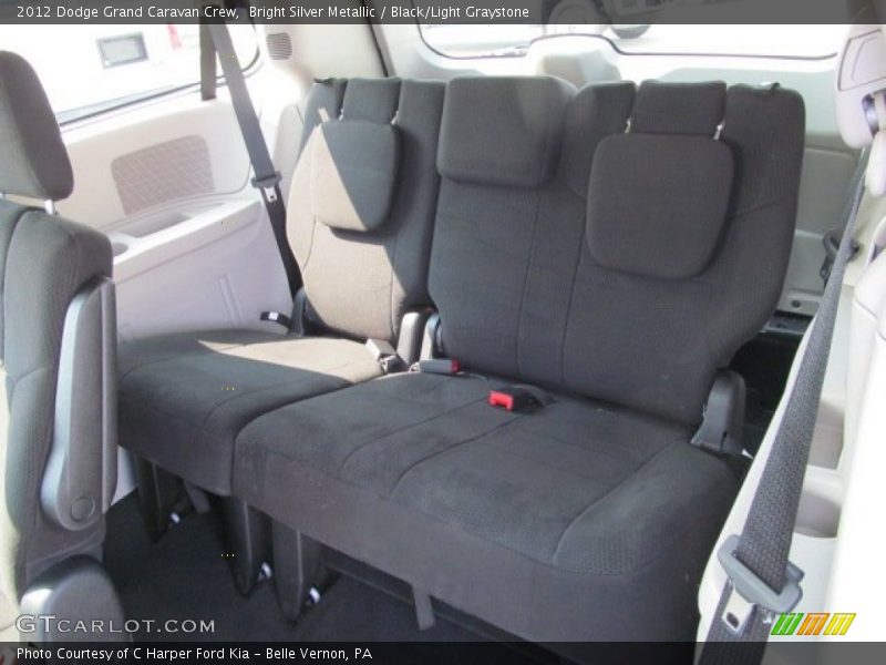 Bright Silver Metallic / Black/Light Graystone 2012 Dodge Grand Caravan Crew
