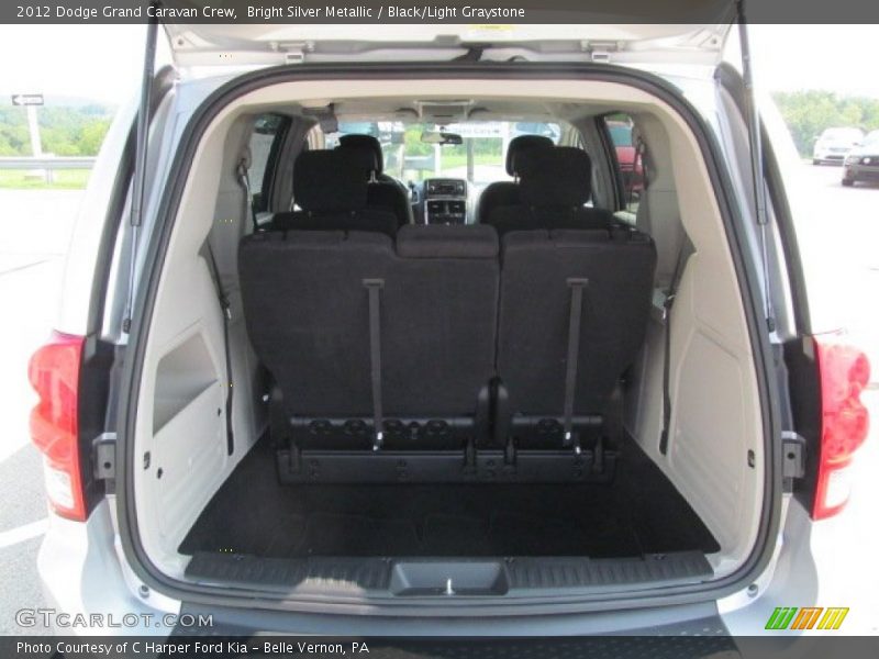Bright Silver Metallic / Black/Light Graystone 2012 Dodge Grand Caravan Crew