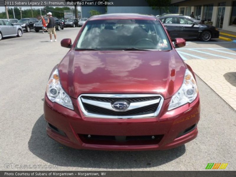 Ruby Red Pearl / Off-Black 2011 Subaru Legacy 2.5i Premium
