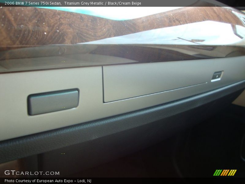 Titanium Grey Metallic / Black/Cream Beige 2006 BMW 7 Series 750i Sedan