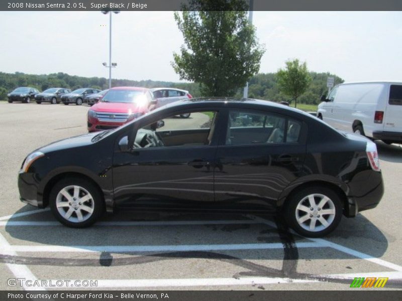 Super Black / Beige 2008 Nissan Sentra 2.0 SL
