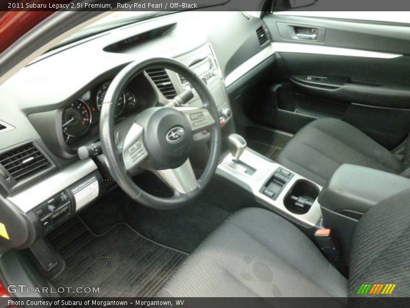 Ruby Red Pearl / Off-Black 2011 Subaru Legacy 2.5i Premium