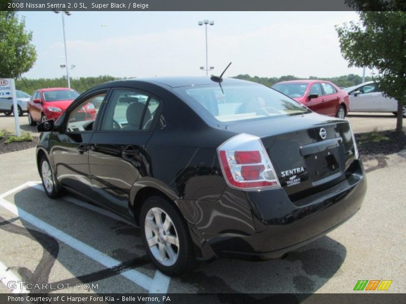 Super Black / Beige 2008 Nissan Sentra 2.0 SL