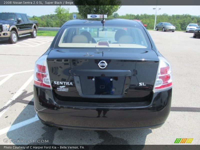 Super Black / Beige 2008 Nissan Sentra 2.0 SL