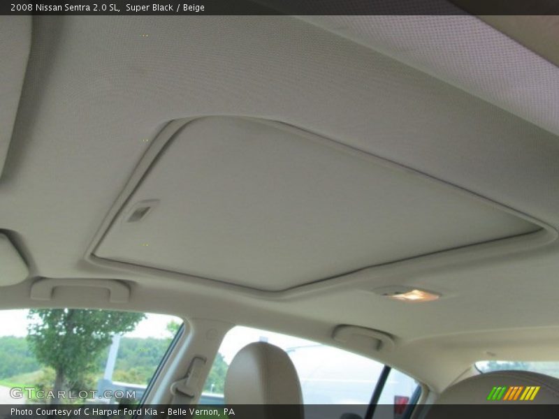 Super Black / Beige 2008 Nissan Sentra 2.0 SL