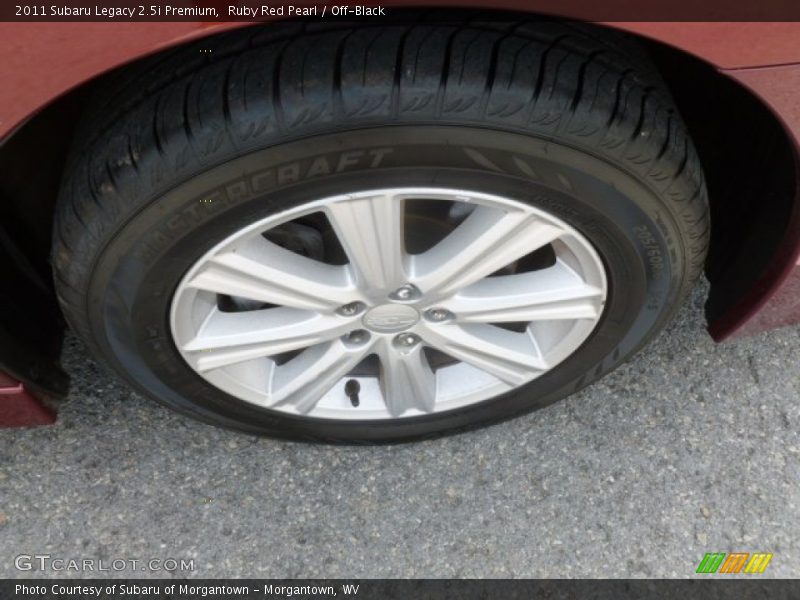 Ruby Red Pearl / Off-Black 2011 Subaru Legacy 2.5i Premium