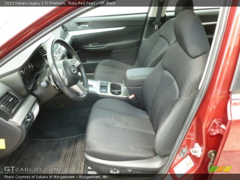 Ruby Red Pearl / Off-Black 2011 Subaru Legacy 2.5i Premium