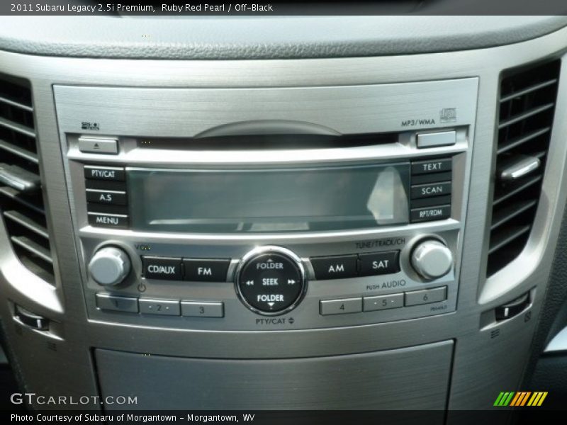 Ruby Red Pearl / Off-Black 2011 Subaru Legacy 2.5i Premium