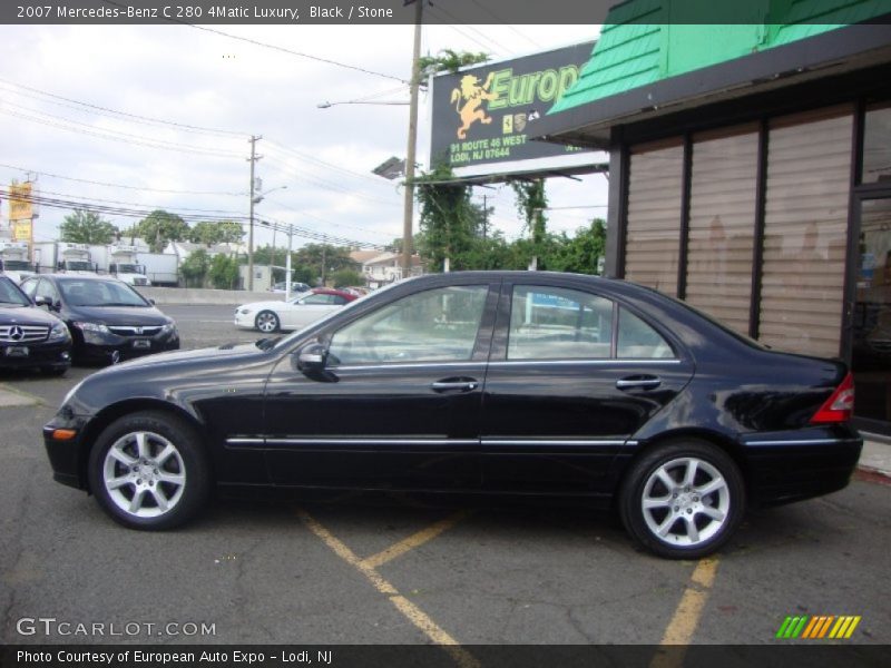 Black / Stone 2007 Mercedes-Benz C 280 4Matic Luxury