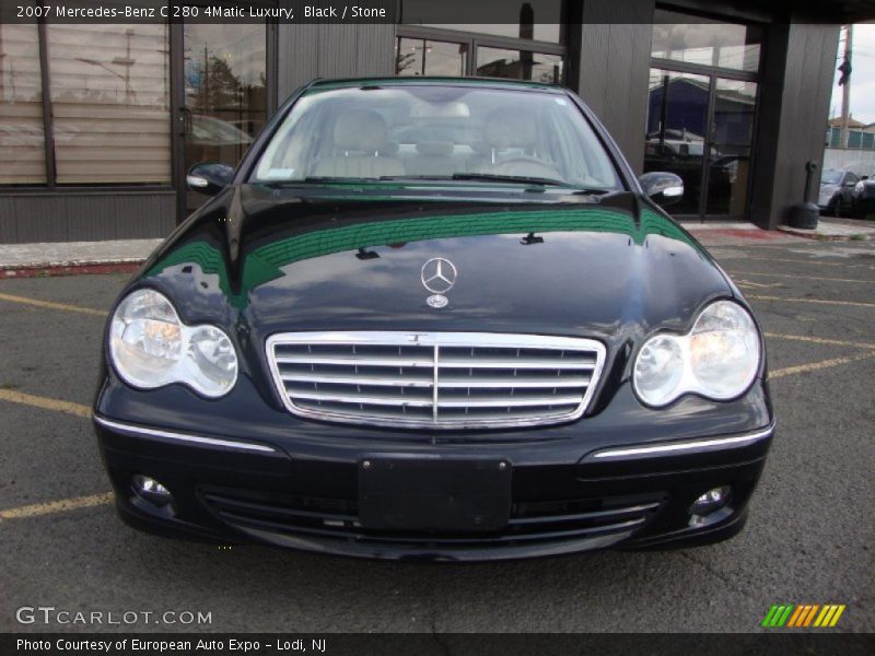Black / Stone 2007 Mercedes-Benz C 280 4Matic Luxury