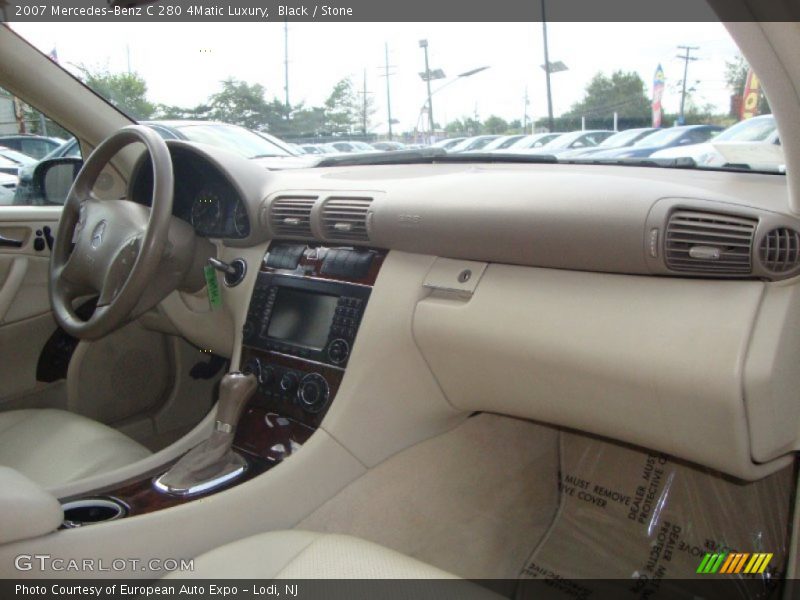 Black / Stone 2007 Mercedes-Benz C 280 4Matic Luxury