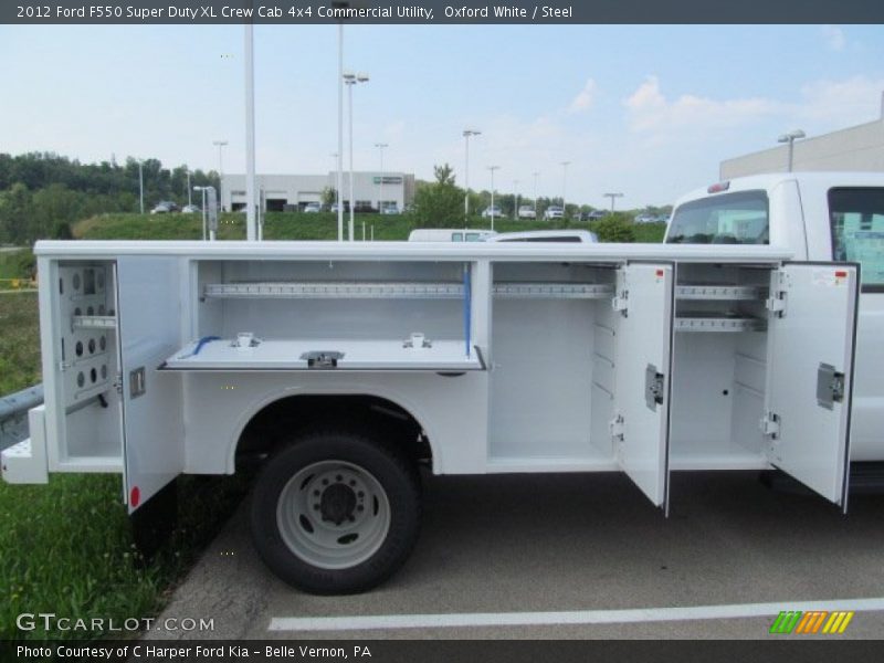 Oxford White / Steel 2012 Ford F550 Super Duty XL Crew Cab 4x4 Commercial Utility