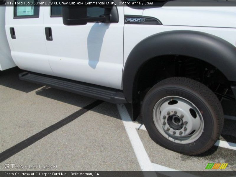 Oxford White / Steel 2012 Ford F550 Super Duty XL Crew Cab 4x4 Commercial Utility