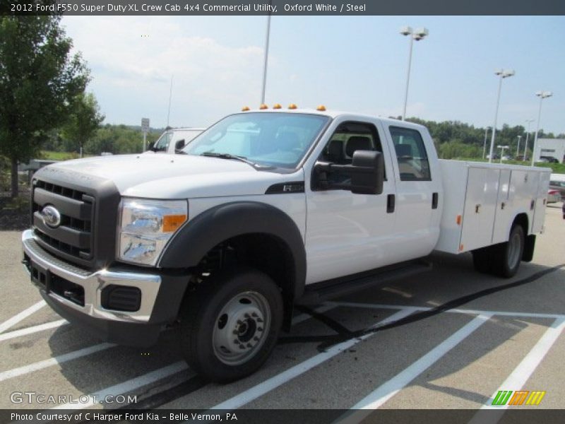 Oxford White / Steel 2012 Ford F550 Super Duty XL Crew Cab 4x4 Commercial Utility
