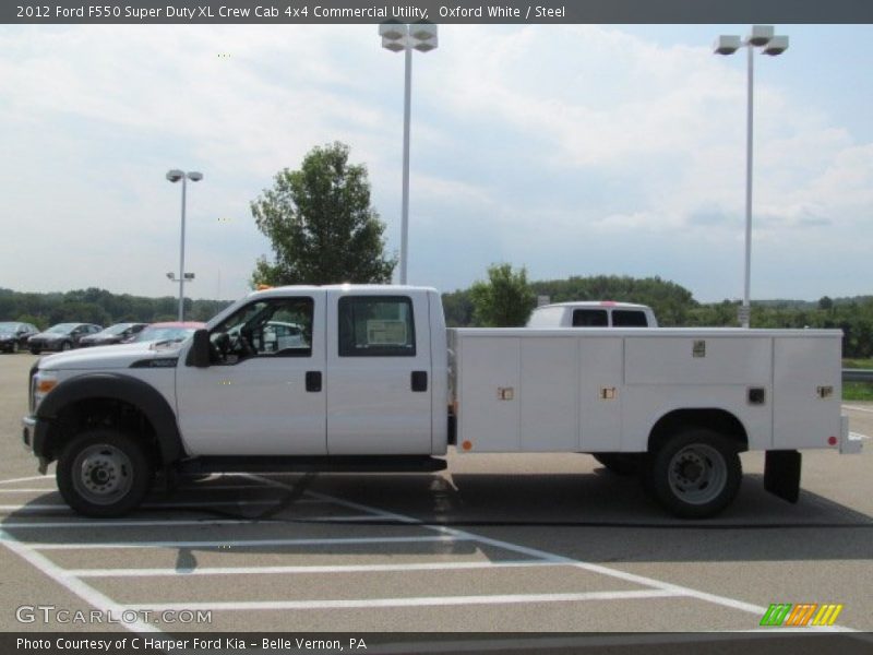 Oxford White / Steel 2012 Ford F550 Super Duty XL Crew Cab 4x4 Commercial Utility