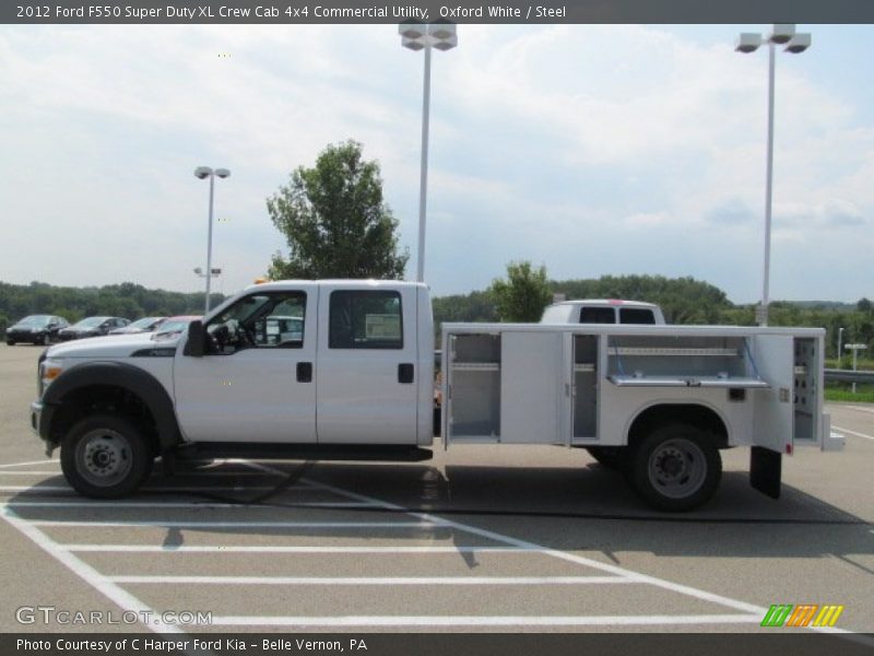 Oxford White / Steel 2012 Ford F550 Super Duty XL Crew Cab 4x4 Commercial Utility