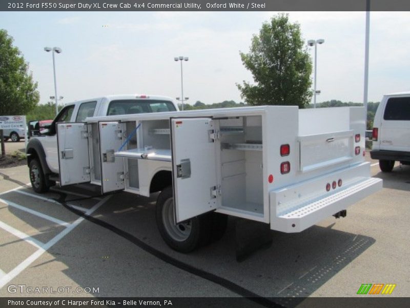Oxford White / Steel 2012 Ford F550 Super Duty XL Crew Cab 4x4 Commercial Utility