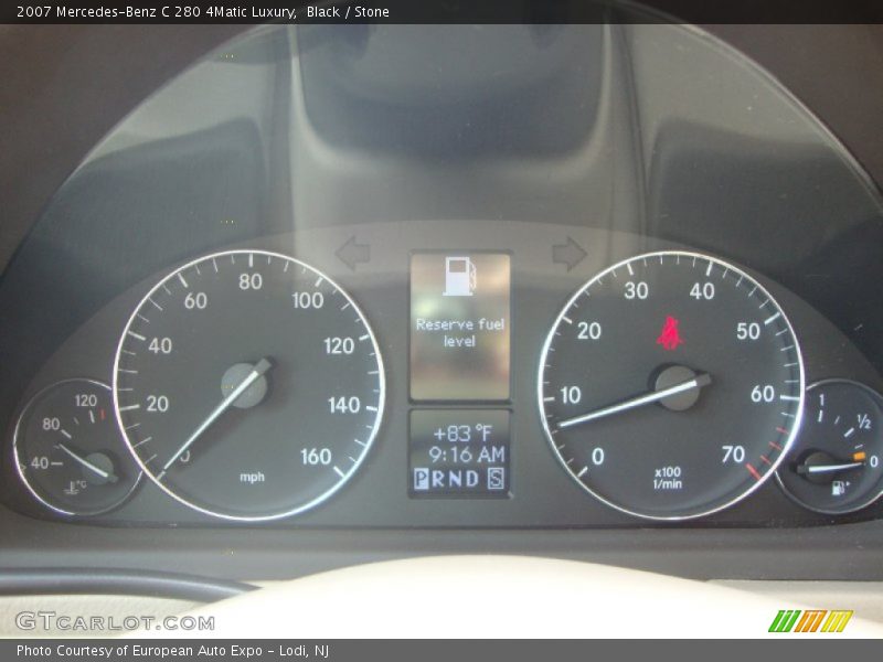 Black / Stone 2007 Mercedes-Benz C 280 4Matic Luxury