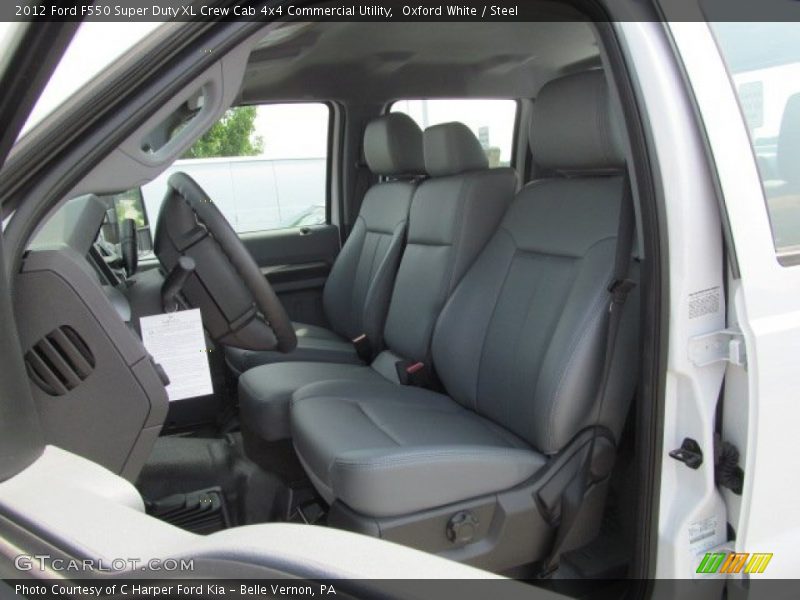 Front Seat of 2012 F550 Super Duty XL Crew Cab 4x4 Commercial Utility