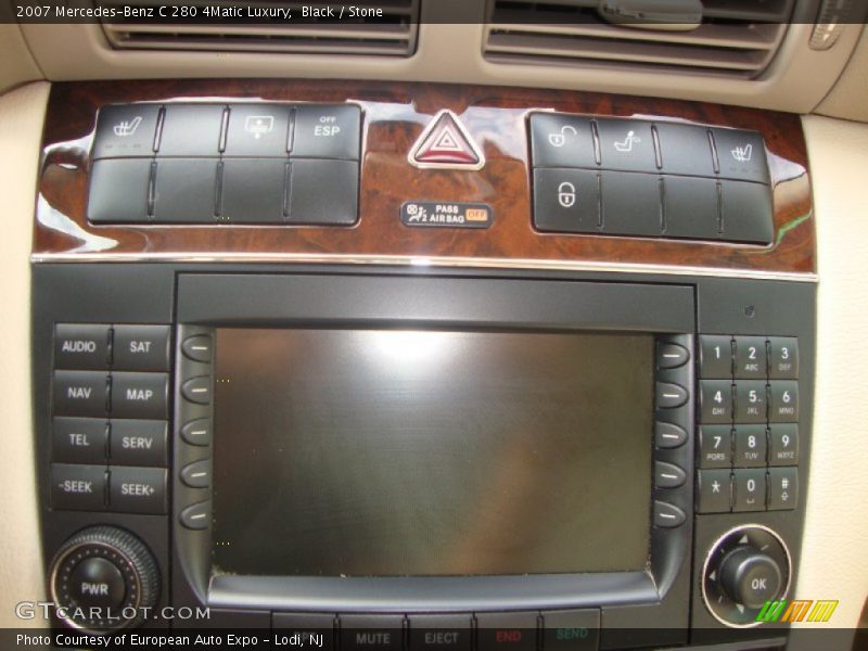 Black / Stone 2007 Mercedes-Benz C 280 4Matic Luxury