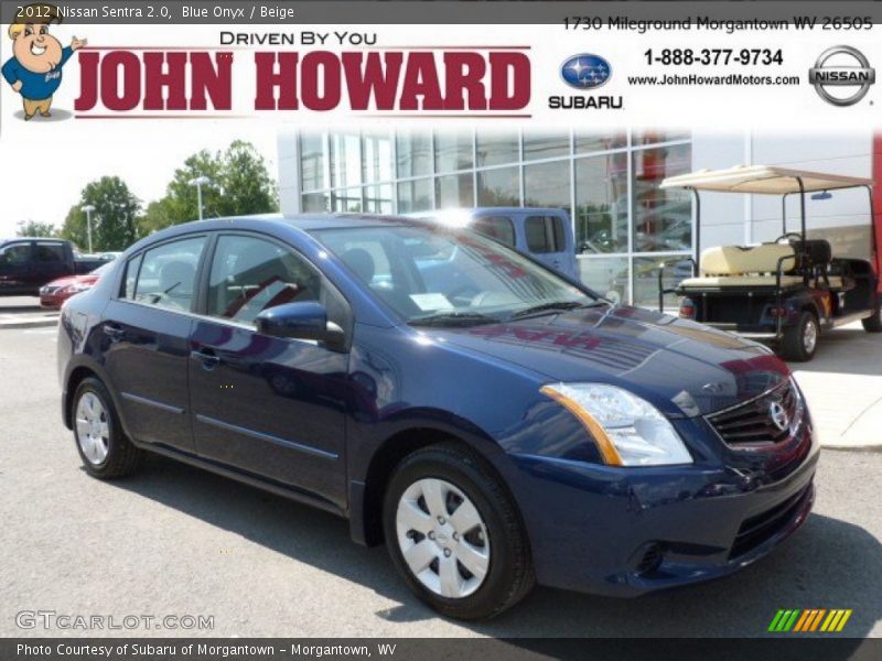 Blue Onyx / Beige 2012 Nissan Sentra 2.0