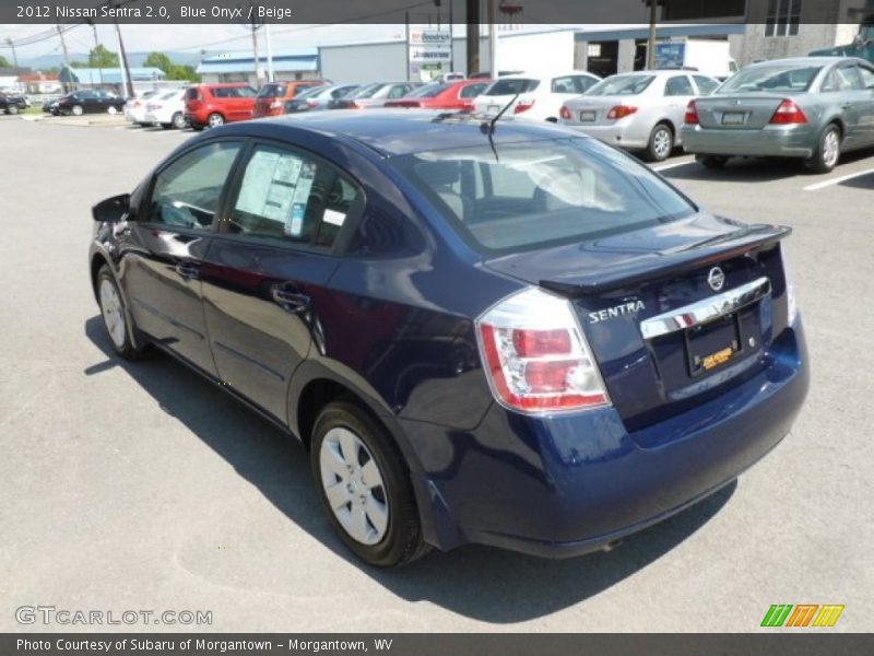 Blue Onyx / Beige 2012 Nissan Sentra 2.0