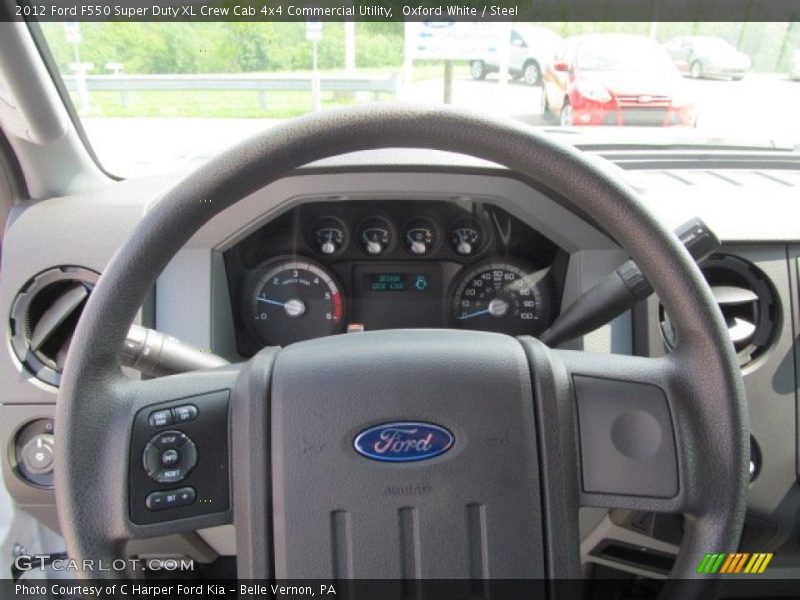  2012 F550 Super Duty XL Crew Cab 4x4 Commercial Utility Steering Wheel