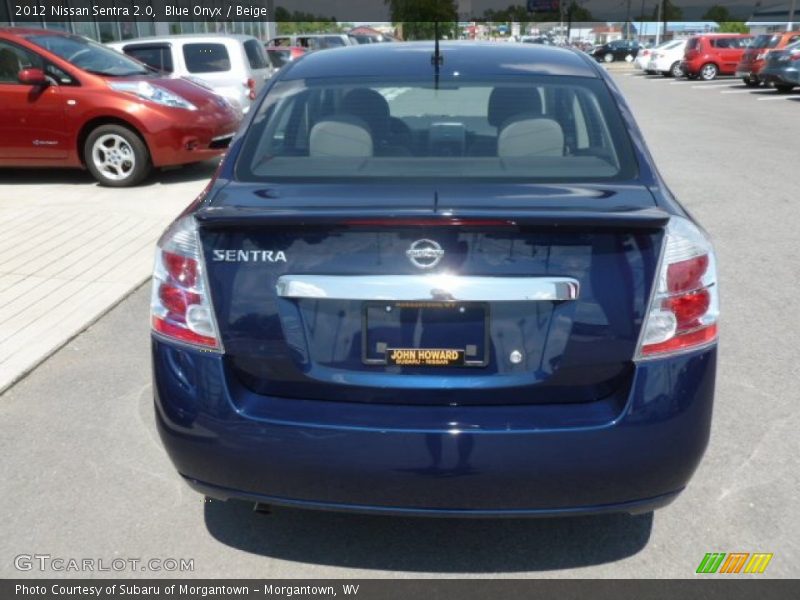 Blue Onyx / Beige 2012 Nissan Sentra 2.0