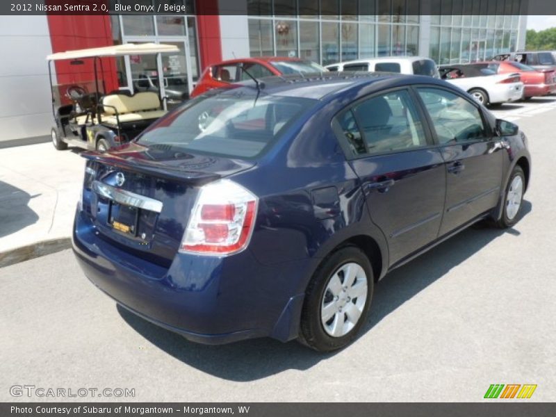 Blue Onyx / Beige 2012 Nissan Sentra 2.0