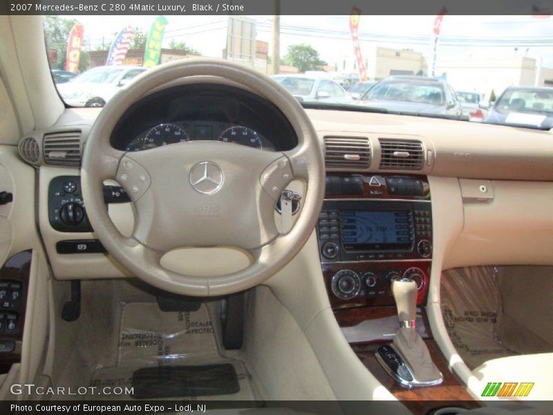 Black / Stone 2007 Mercedes-Benz C 280 4Matic Luxury