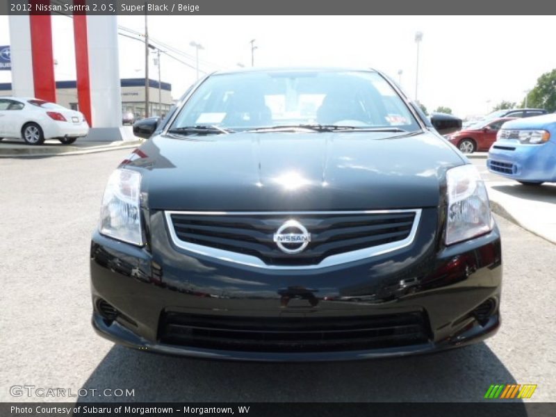 Super Black / Beige 2012 Nissan Sentra 2.0 S