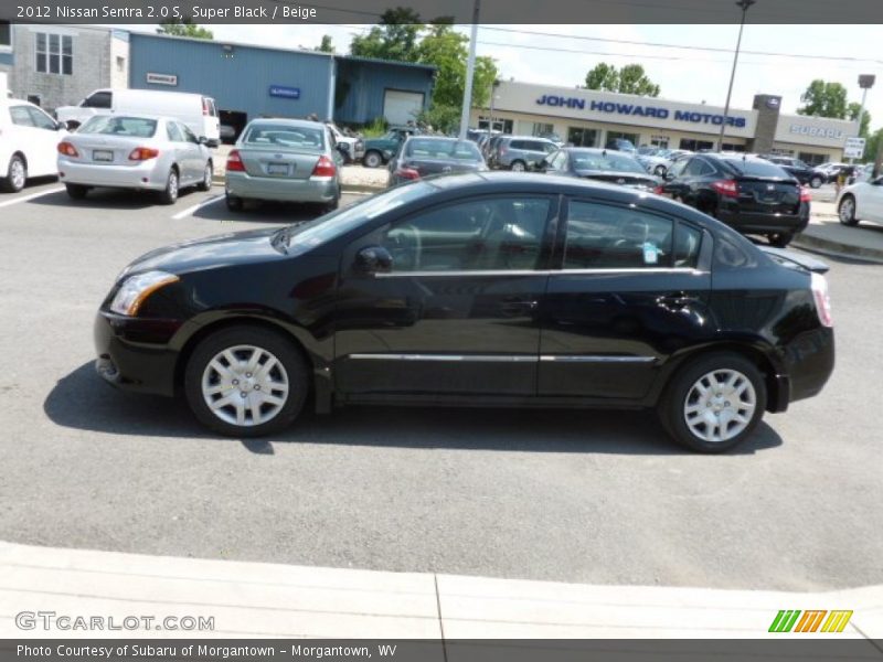 Super Black / Beige 2012 Nissan Sentra 2.0 S