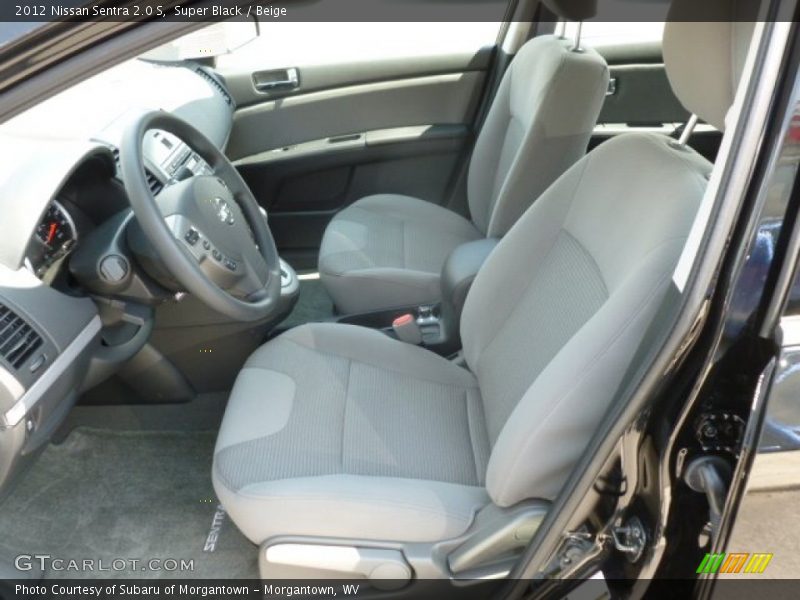 Super Black / Beige 2012 Nissan Sentra 2.0 S