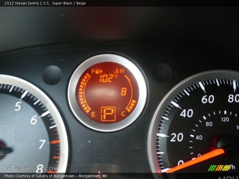 Super Black / Beige 2012 Nissan Sentra 2.0 S