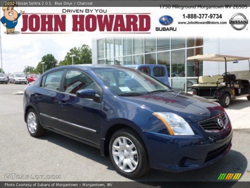 Blue Onyx / Charcoal 2012 Nissan Sentra 2.0 S