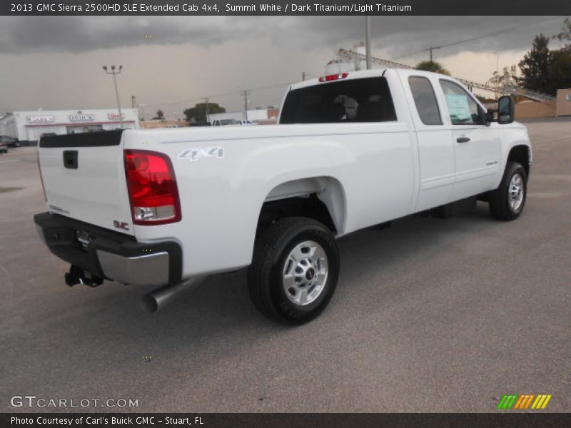 Summit White / Dark Titanium/Light Titanium 2013 GMC Sierra 2500HD SLE Extended Cab 4x4