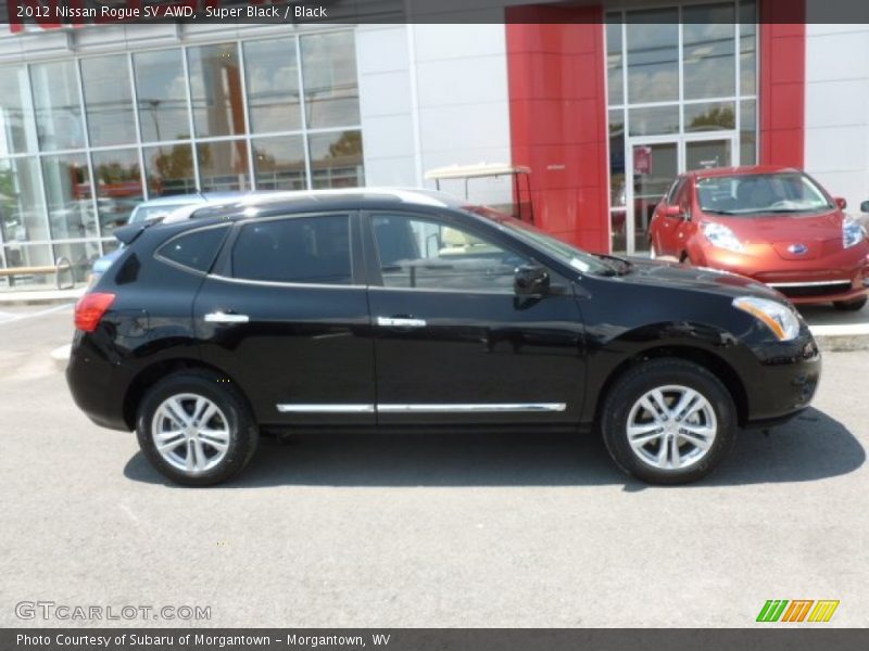Super Black / Black 2012 Nissan Rogue SV AWD