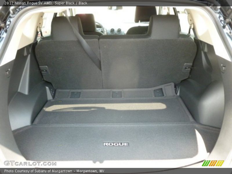 Super Black / Black 2012 Nissan Rogue SV AWD