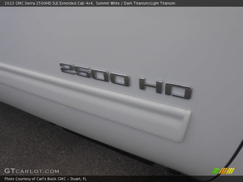 Summit White / Dark Titanium/Light Titanium 2013 GMC Sierra 2500HD SLE Extended Cab 4x4