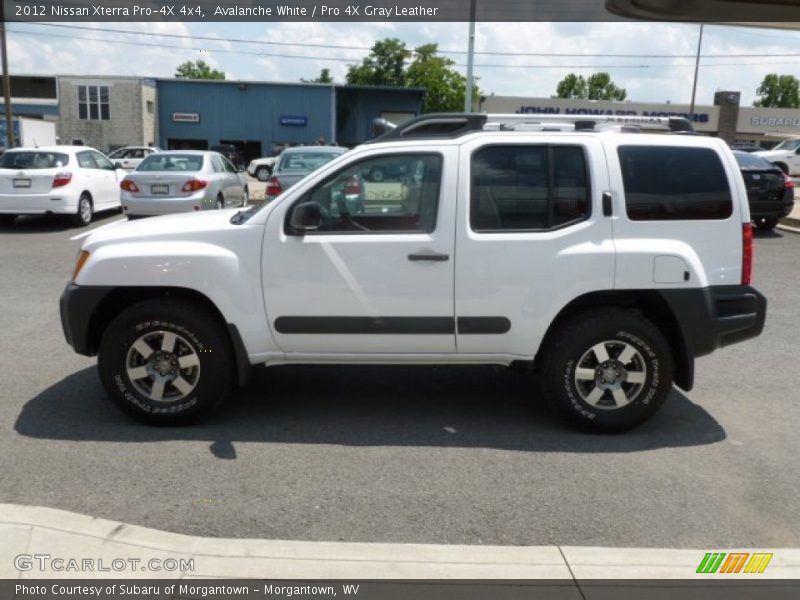 Avalanche White / Pro 4X Gray Leather 2012 Nissan Xterra Pro-4X 4x4