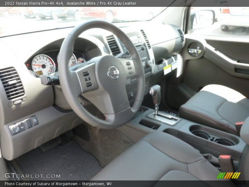 Avalanche White / Pro 4X Gray Leather 2012 Nissan Xterra Pro-4X 4x4
